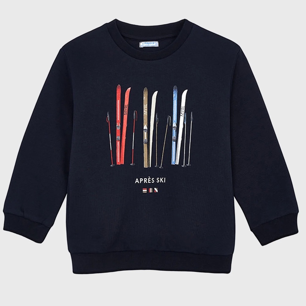 ⛷️ MAYORAL Aprés ski sweatshirt with side pockets 5/6Y boy ⛷️